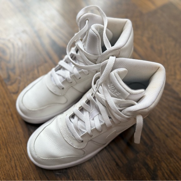 Nike Ebernon Mid Triple White Sneakers - Picture 5 of 5